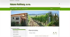Desktop Screenshot of naturakolinany.sk